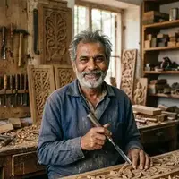 Harichand Suthar - Master Carver and Architectural Woodworking Specialist at Shivani Interior CNC Works Patna